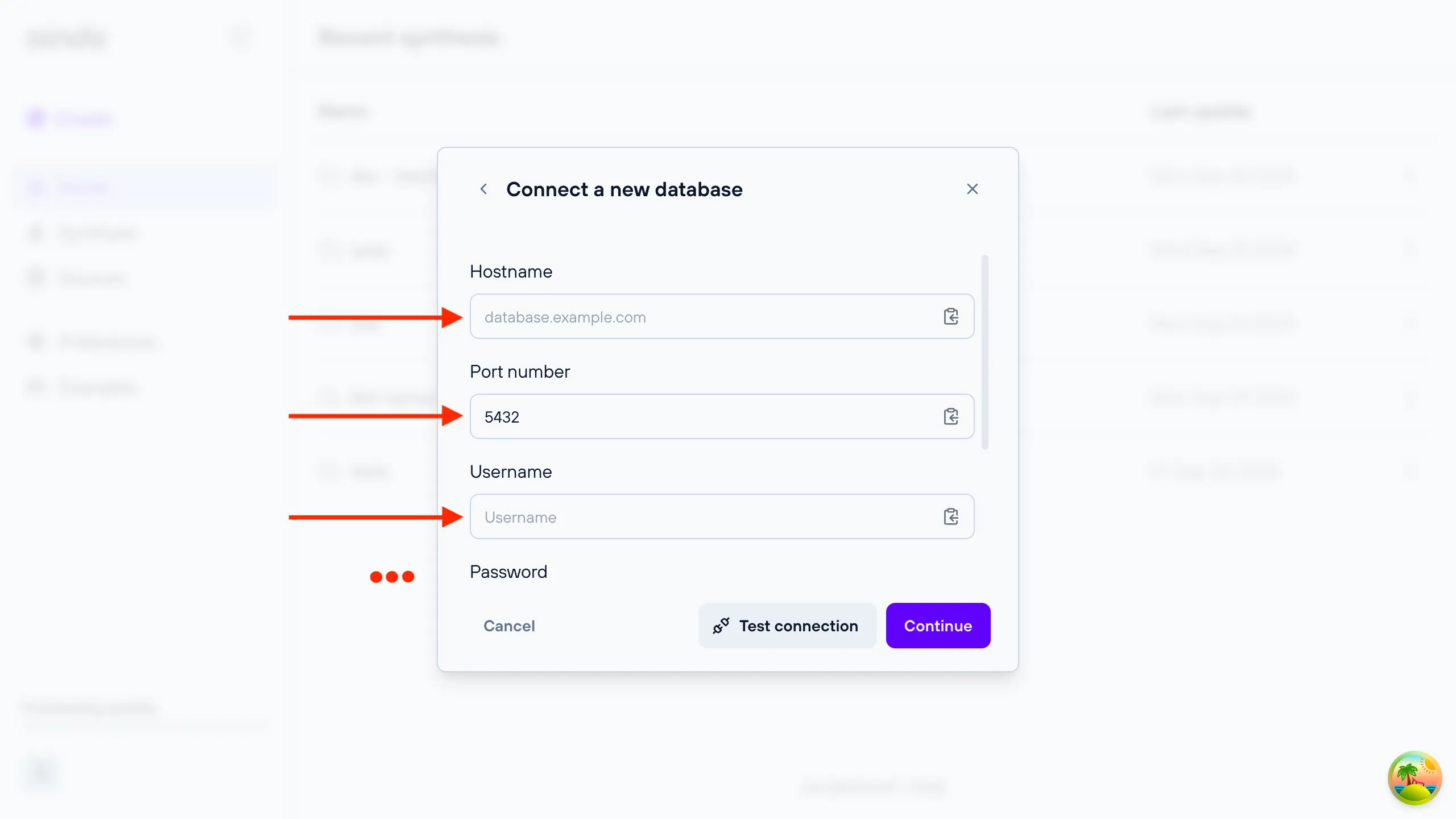 database settings source